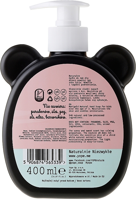 Kids Liquid Soap ‘Marigold’ - Yope Marigold Natural Nand Soap For Kids — photo N2