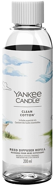Clean Cotton Reed Diffuser Refill - Yankee Candle Signature Reed Diffuser — photo N1