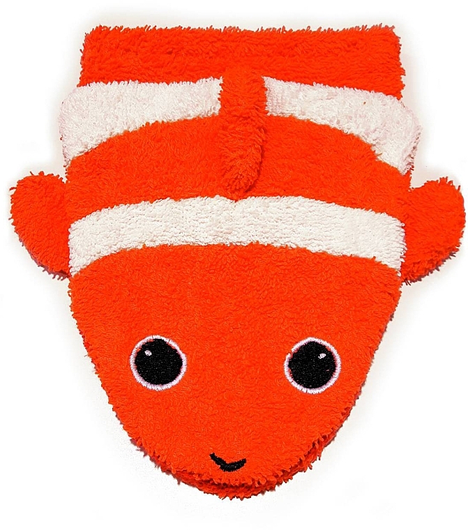 Kids Puppet Bath Sponge 'Fish Connie' - Fuernis Wash Glove Small — photo N1