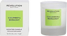 Scented Candle 'Cucumber and Bergamot' - Makeup Revolution Cucumber & Bergamot Scented Candle — photo N1