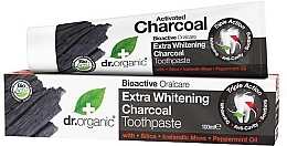 Toothpaste with Activated Charcoal - Dr. Organic Extra Whitening Charcoal Toothpaste — photo N3