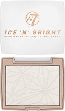 Fragrances, Perfumes, Cosmetics Facial Highlighter - W7 Ice 'N' Bright Highlighter