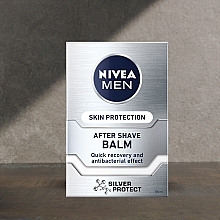 Antibacterial After Shave Balm "Silver Protection" - NIVEA MEN Silver Protect After Shave Balm  — photo N2