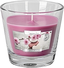 Premium Scented Candle in Glass 'Spa Garden' - Bispol Premium Line Scented Candle Spa Garden — photo N1
