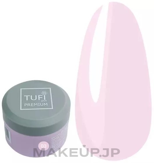 Nail Extension Gel - Tufi Profi Premium UV Gel 03 French Pink — photo 15 g