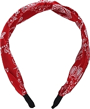 Fragrances, Perfumes, Cosmetics Hair Hoop, FA-5619, red with pattern - Donegal