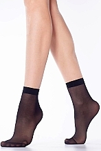 Women Socks "Elastan" 15 Den, 2 pairs, nero - Knittex — photo N2