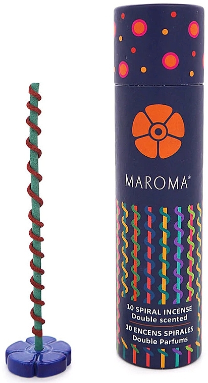 Incense Set No. 2 - Maroma Encens d'Auroville Double Scented Spiral Incense Sticks Yellow — photo N1