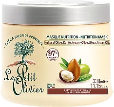 Dry & Damaged Hair Mask - Le Petit Olivier Olive Karite Argan Masque — photo N1