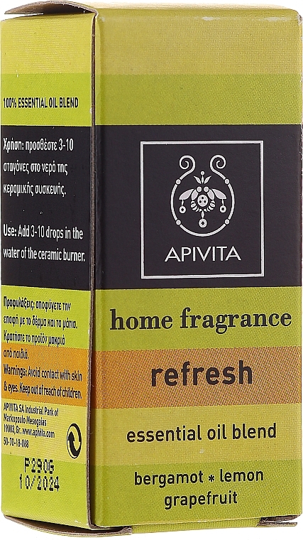 Essential Oil Blend "Refresh" - Apivita Aromatherapy Essential Oil Refresh — photo N1