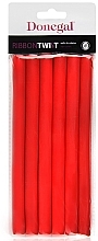Hair Curlers 5004, 1,3 cm/18cm, red - Donegal Ribbon Twist — photo N1