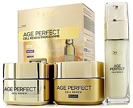 Fragrances, Perfumes, Cosmetics Set - L'Oreal Paris Age Perfect Cell Renew Programme (d/cr/50ml + n/cr/50ml + serum/30ml)