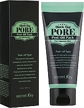 Fragrances, Perfumes, Cosmetics Facial Peel-Off Mask - Secret Key Black Out Pore Peel-Off Pack