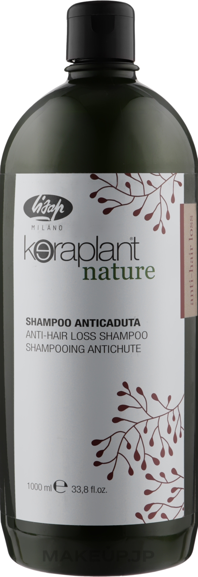 Anti-Hair Loss Shampoo - Lisap Keraplant Nature Energizing Shampoo — photo 1000 ml