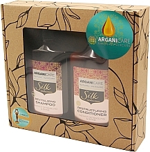 Fragrances, Perfumes, Cosmetics Set - Arganicare Silk (shm/400ml + cond/400ml)