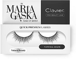 Fragrances, Perfumes, Cosmetics Flase Lashes - Clavier Quick Premium Lashes Natural Beauty 827