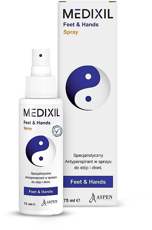 Hands & Feet Antiperspirant - Medixil Antyperspirant Feet & Hands Spray — photo N1