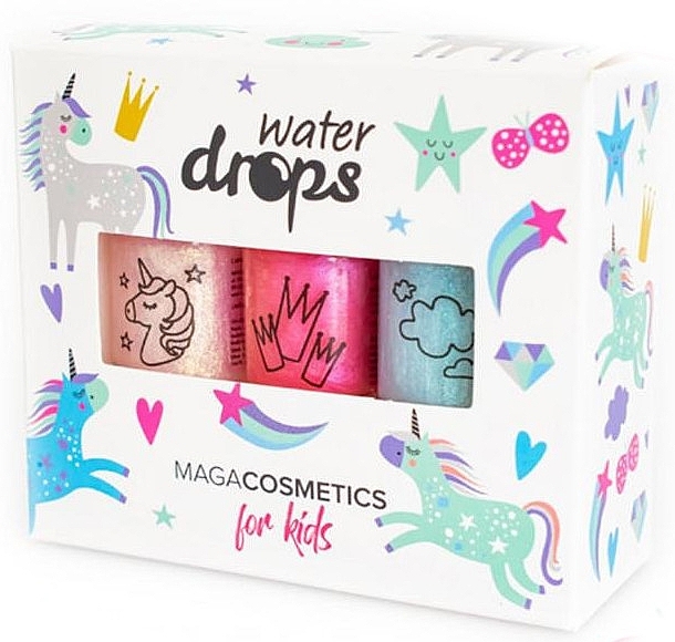 Kids Nail Polish Set 'Winter Magic Kingdom' - Maga Cosmetics For Kids Water Drops Winter Magic Kingdom — photo N1