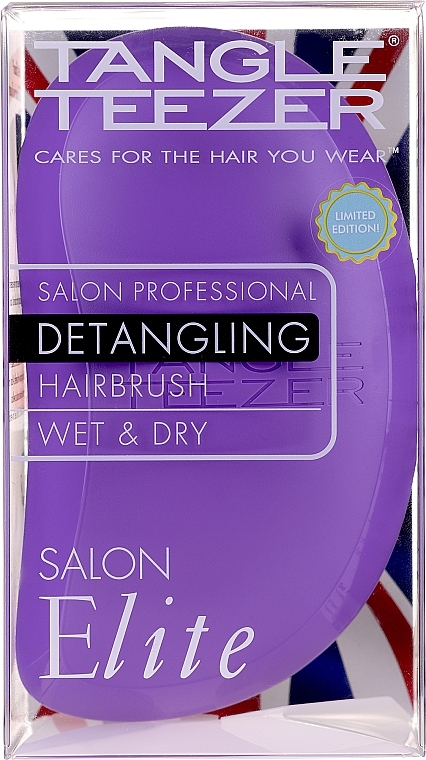 Hair Brush - Tangle Teezer Salon Elite Purple&Yellow — photo N5