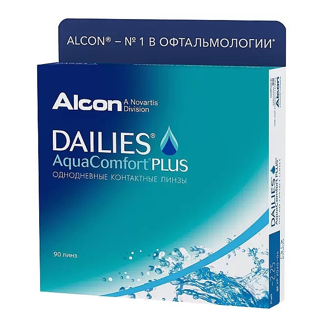 Daily Contact Lenses, curvature 8.7, 90 pcs - Alcon Dailies Aqua Comfort Plus — photo N8