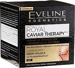 Fragrances, Perfumes, Cosmetics Ultra Corrective Night Cream Mask - Eveline Cosmetics Royal Caviar Therapy Cream-Mask