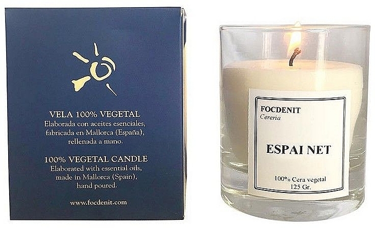 Scented Candle in Glass - Focdenit 100% Vegetal Candle Espai Net — photo N6