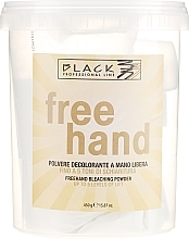 Fragrances, Perfumes, Cosmetics Bleaching Hair Powder "Free-Hand" - Black Professional Line Bleaching Powder For Free-Hand