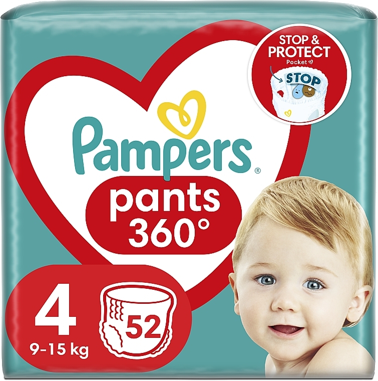 Diaper Pants, size 4 (maxi), 9-15 kg, - Pampers Pants Maxi — photo N1