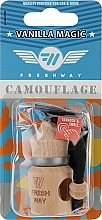 Fragrances, Perfumes, Cosmetics Wood Car & Home Air Freshener 'Vanilla Magic' - Fresh Way Camouflage Wood Vanilla Magic