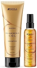 Set - Indola Glamorous Oil Xmas Bag (shmp/250ml + spray/150ml + bag) — photo N2