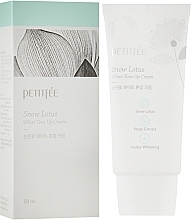 Fragrances, Perfumes, Cosmetics Moisturizing & Whitening Face Cream - Petitfee Snow Lotus White Tone Up Cream