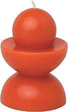 Decorative Candle, red-orange - Paddywax Totem Candle Red Orange Gizmo — photo N1