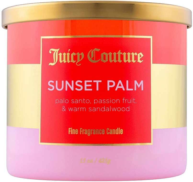 Scented Candle - Juicy Couture Sunset Palm Fine Fragrance Candle — photo N1