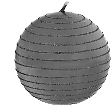 Fragrances, Perfumes, Cosmetics Decorative Candle, ball, graphite, 8cm - Artman Glamour