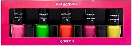 Set - Dermacol I Love Neon Nail Polish (nail/polish/5x5ml) — photo N1