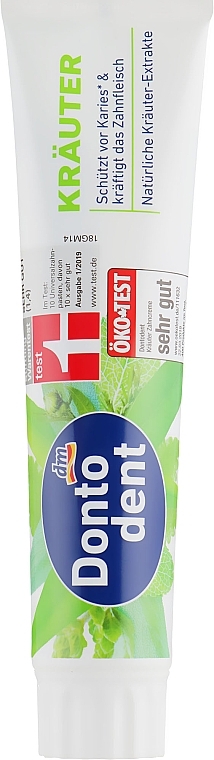 Herbal Toothpaste - Dontodent Krauter — photo N1