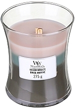 Fragrances, Perfumes, Cosmetics Scented Candle in Glass - WoodWick Hourglass Trilogy Candle Ocean Breeze