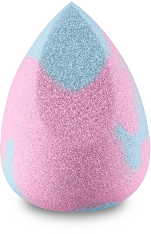 Makeup Sponge, medium, pink with blue - Boho Beauty Bohomallows Medium Cut Pink Sugar — photo N2