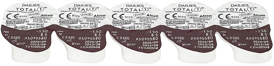 Daily Contact Lenses, 30 pcs - Alcon Dailies Total 1 — photo N3