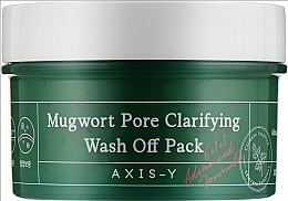 Fragrances, Perfumes, Cosmetics Clay Mask for Problem Skin - Axis-Y Mugwort Pore Clarifying Wash Off Pack