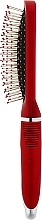 Massage Hair Brush, HB-04-10, straight, red - Beauty LUXURY — photo N2