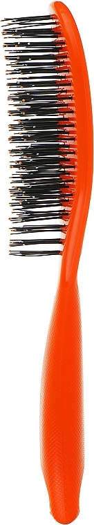 Kids Hair Brush "Spider", 12 rows, glossy, orange - I Love My Hair — photo N3