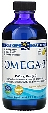 Dietary Supplement with Lemon Taste in Liquid "Omega 3" - Nordic Naturals Omega-3 Lemon Flavor — photo N1