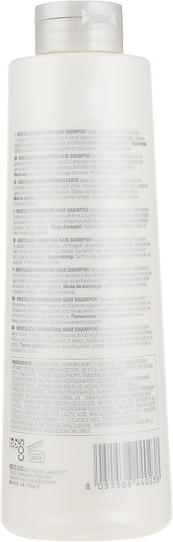 Moisturizing Shampoo - Bbcos Kristal Evo Hydrating Hair Shampoo — photo N2