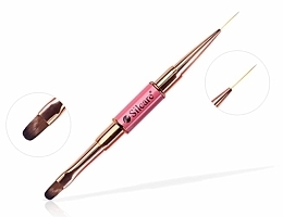 Gel No. 8 and Jewelry No. 11 Double-Sided Brush  - Silcare — photo N1