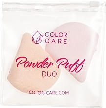 Makeup Sponge Set, 2 pcs. - Color Care Powder Puff Duo — photo N1