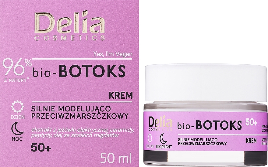 Intensive Modeling Anti-Wrinkle Cream - Delia bio-BOTOKS Intense Anti-Wrinkle And Contour Modelling Cream 50+ — photo N2