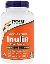 Organic Inulin, powder - Now Foods Certified Organic Inulin Pure Powder — photo N1