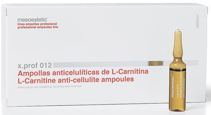 Anti-Cellulite Mesotherapy Treatment 'L-Carnitine' - Mesoestetic X.prof 012 L-Carnitina — photo N2