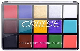 Fragrances, Perfumes, Cosmetics Face & Body Cream Eyeshadow Palette, 15 shades - Ucanbe Cruise Palette Face & Body Painting